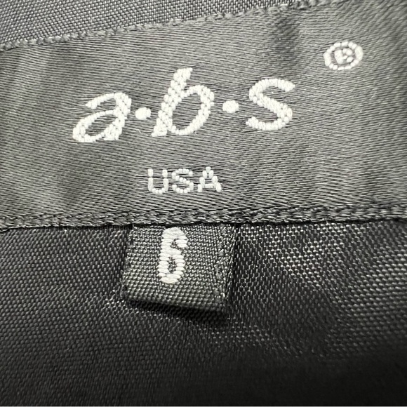 Vintage A.B.S V-Neck Little Black Dress, size 6 - Picture 3 of 5